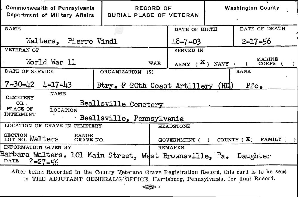 Pierre V. Walters